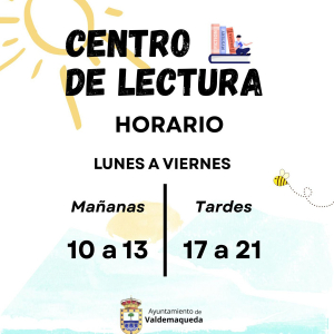 Nuevo horario del Centro de lectura Carmen Crespo
